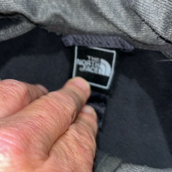 THE NORTH FACE TNF Apex Full Zipper Insert Lining Poly Jacket Grey Gray Soft M - Picture 3 of 9